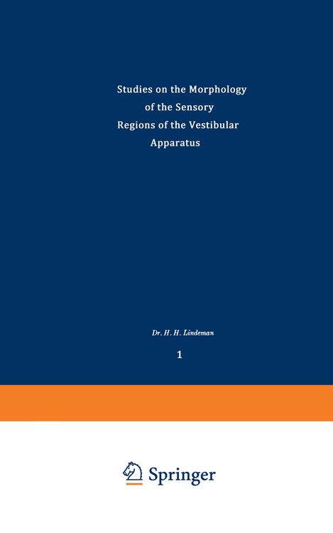 Produktbild: Studies on the Morphology of the Sensory Regions of the Vestibular Apparatus