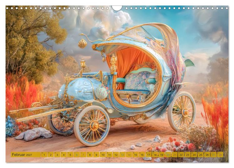 Produktbild: Kutschentr&auml;ume - Fantasiewerke (Wandkalender 2027 DIN A3 quer), CALVENDO Monatskalender