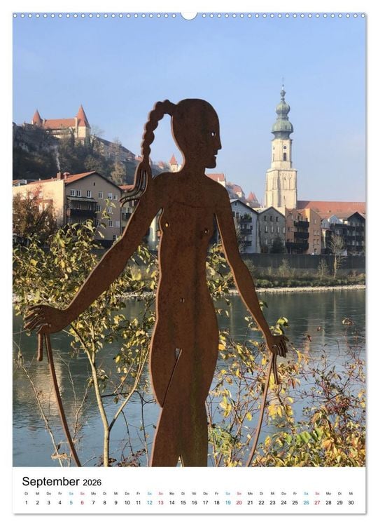 Produktbild: Burghausen, eine historische Stadt im Fokus (hochwertiger Premium Wandkalender 2026 DIN A2 hoch), Kunstdruck in Hochglanz