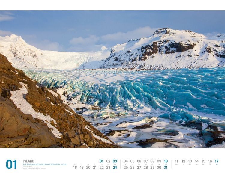 Produktbild: Island Kalender 2027 | Unterwegs zwischen Gletschern und Geysiren