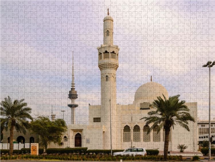 Produktbild: CALVENDO Puzzle Abdulaziz Al Othman Mosque, Lege-Gr&ouml;&szlig;e 64 x 48 cm Foto-Puzzle Bild von Juergen Woehlke