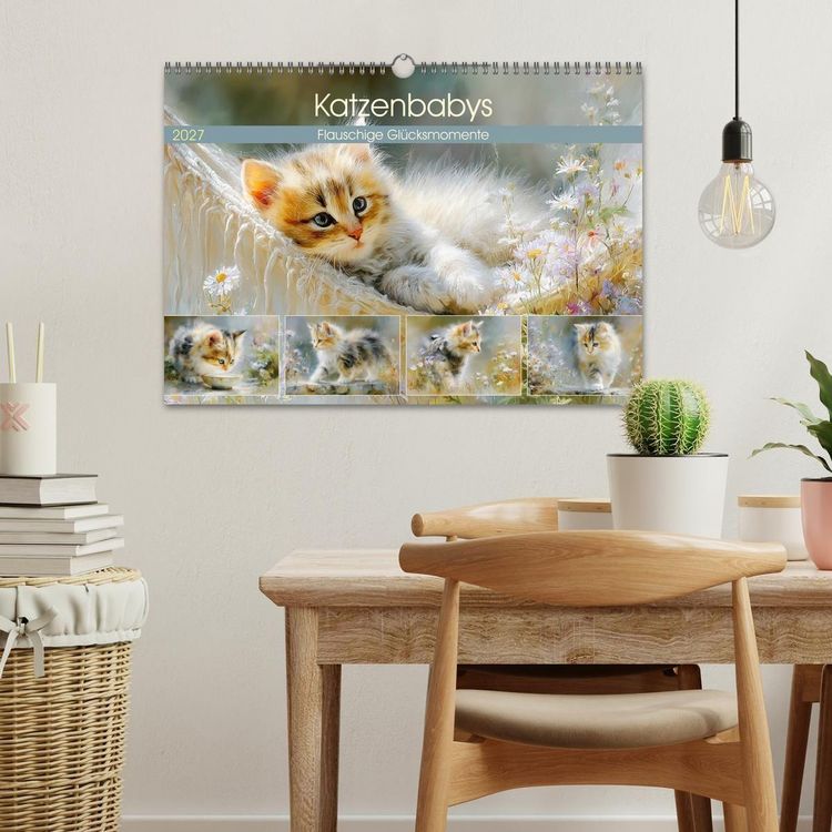 Produktbild: Katzenbabys. Flauschige Gl&uuml;cksmomente (Wandkalender 2027 DIN A3 quer), CALVENDO Monatskalender