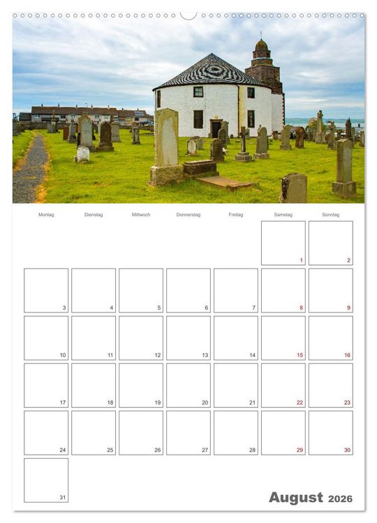 Produktbild: Schottland - Reiseplaner (Wandkalender 2026 DIN A2 hoch), CALVENDO Monatskalender