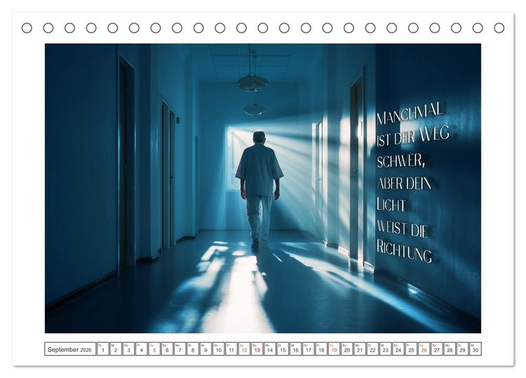 Produktbild: Zeit f&uuml;r Dankbarkeit - Pflege mit Herz (Tischkalender 2026 DIN A5 quer), CALVENDO Monatskalender