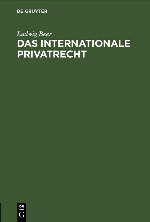 Produktbild: Das internationale Privatrecht