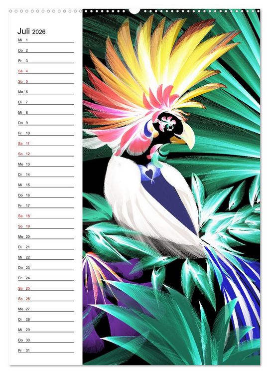 Produktbild: Textile Gewebekunst (Wandkalender 2026 DIN A2 hoch), CALVENDO Monatskalender