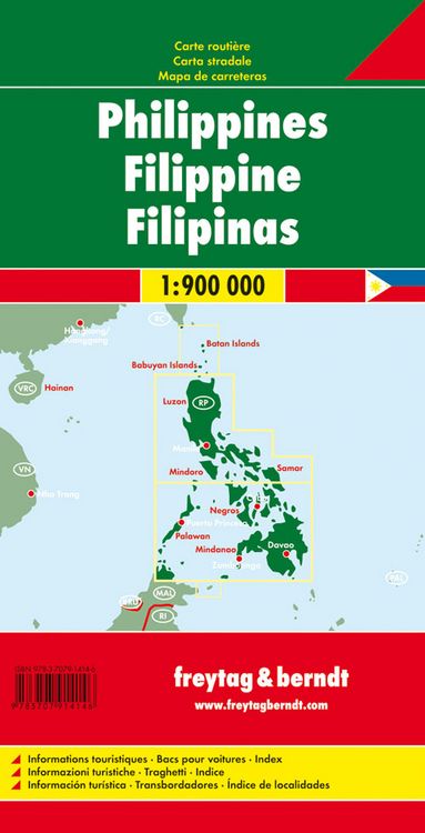 Produktbild: freytag & berndt Stra&szlig;enkarte Philippinen 1:900.000