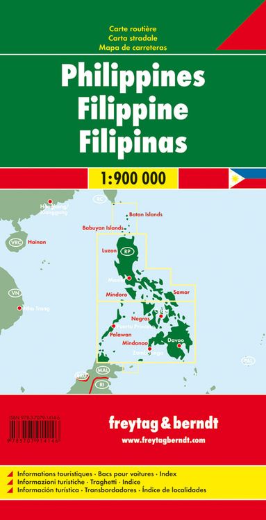Produktbild: Philippinen, Autokarte 1:900.000