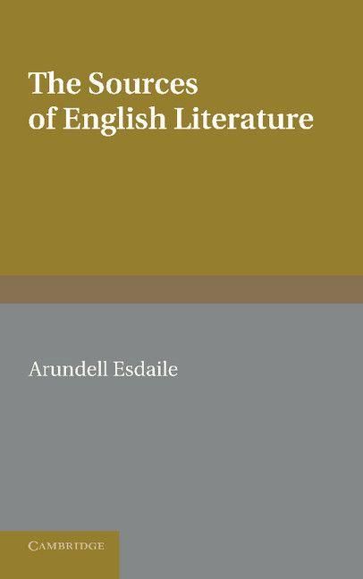 Produktbild: The Sources of English Literature