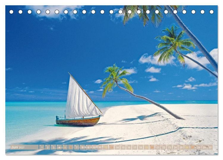 Produktbild: Reif f&uuml;r die Insel: Fernweh & Traumziele (Tischkalender 2027 DIN A5 quer), CALVENDO Monatskalender