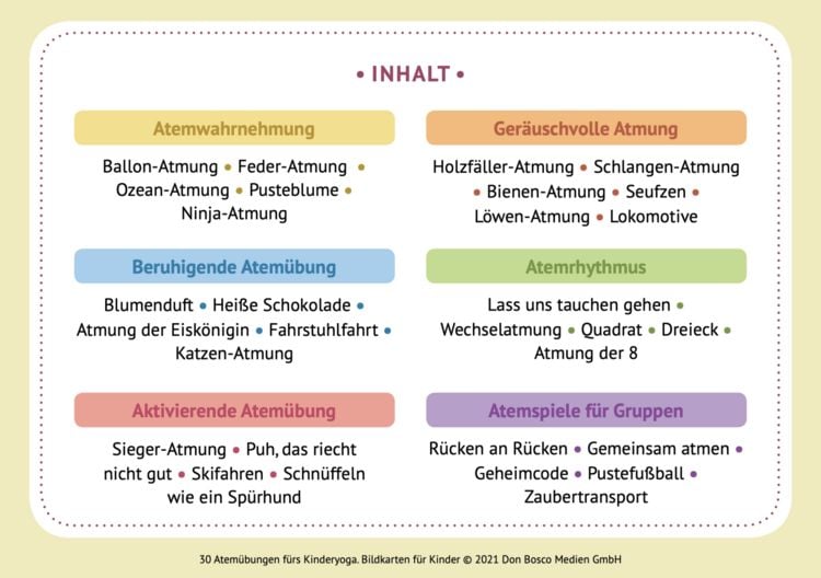 Produktbild: 30 Atem&uuml;bungen f&uuml;rs Kinderyoga