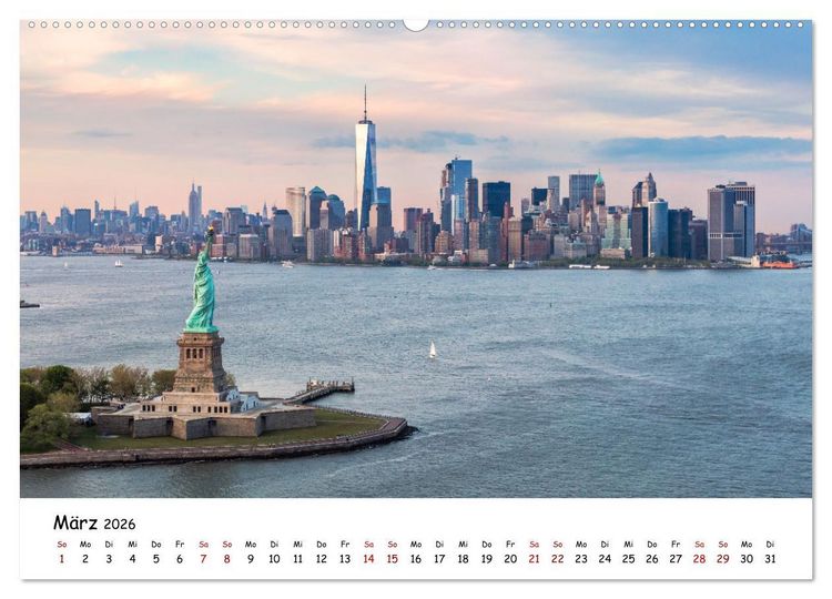 Produktbild: New York City - Atemberaubende Ansichten (Wandkalender 2026 DIN A2 quer), CALVENDO Monatskalender