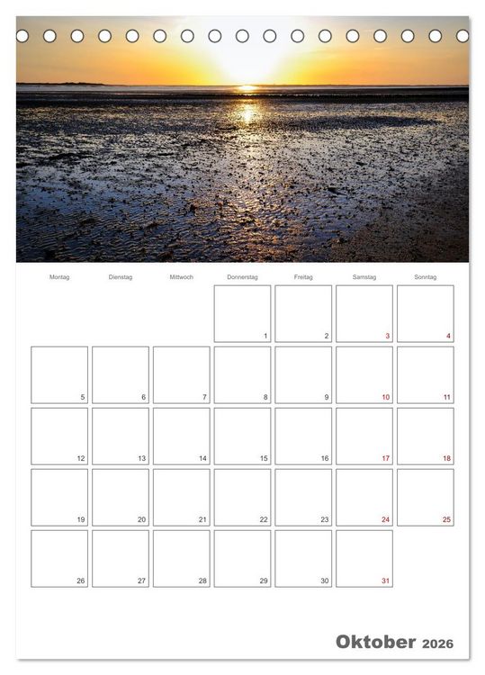Produktbild: F&ouml;hr &hellip; verliebt in die Insel (Tischkalender 2026 DIN A5 hoch), CALVENDO Monatskalender