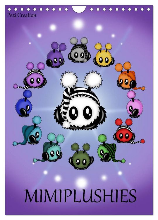 Produktbild: Mimiplushies (Wandkalender 2026 DIN A4 hoch), CALVENDO Monatskalender