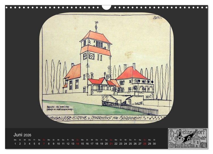 Produktbild: Lebensr&auml;ume um 1900 (Wandkalender 2026 DIN A3 quer), CALVENDO Monatskalender