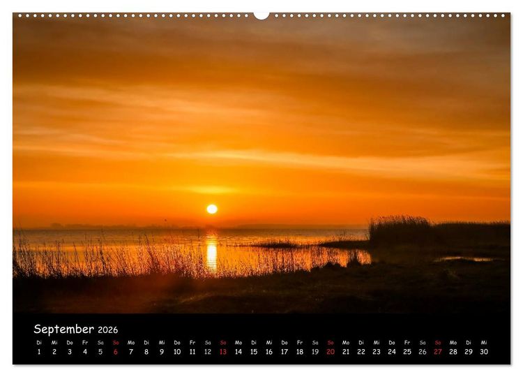 Produktbild: Ostseeregion Dar&szlig;-Zingst (hochwertiger Premium Wandkalender 2026 DIN A2 quer), Kunstdruck in Hochglanz