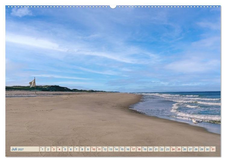 Produktbild: Strand-Einsamkeit. Ein Sylter Winter (Wandkalender 2027 DIN A2 quer), CALVENDO Monatskalender