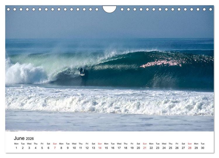Produktbild: SURFERS AND WAVES (Wall Calendar 2026 DIN A4 landscape), CALVENDO 12 Month Wall Calendar
