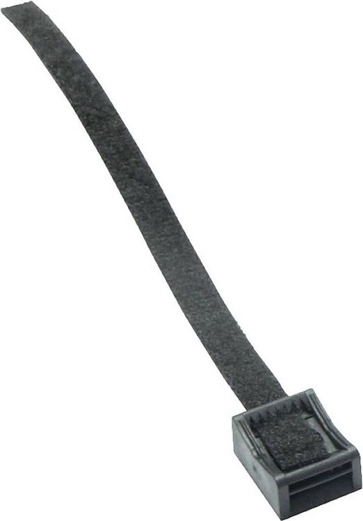 Produktbild: Hebotec Klettbandsockel zum B&uuml;ndeln, mit Sockel, zum Anschrauben Haft- und Flauschteil (B x H) 30 mm x 300 mm Schwarz 1 St.