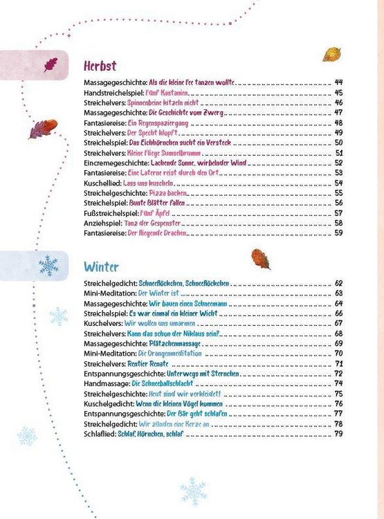 Produktbild: Das Krippen-Jahreszeitenbuch: Streichelspiele & Massagegeschichten