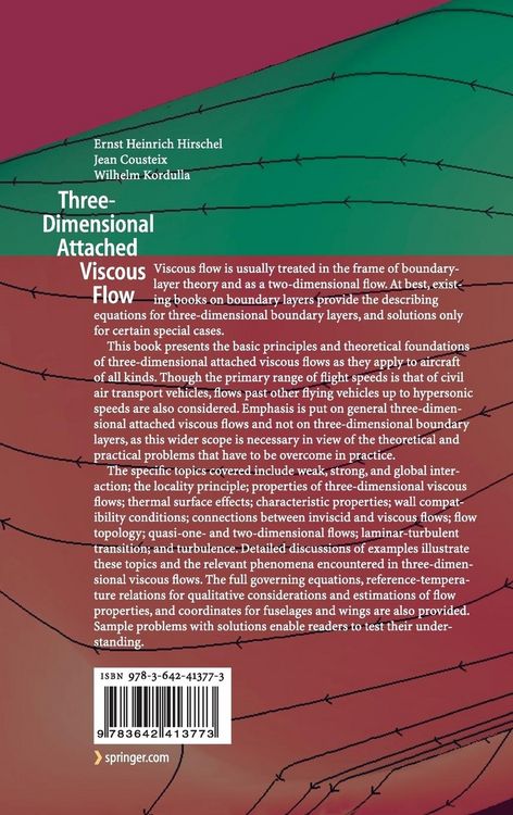 Produktbild: Three-Dimensional Attached Viscous Flow