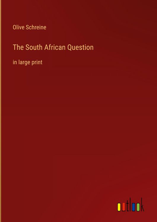 Produktbild: The South African Question