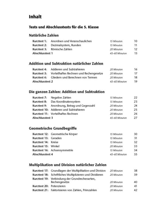 Produktbild: Fit in Test und Klassenarbeit &ndash; Mathematik 5./6. Klasse Gymnasium