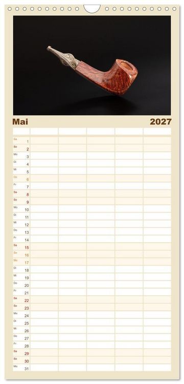 Produktbild: Familienplaner 2027 - Pfeifenwelten mit 5 Spalten (Wandkalender, 21 x 45 cm) CALVENDO
