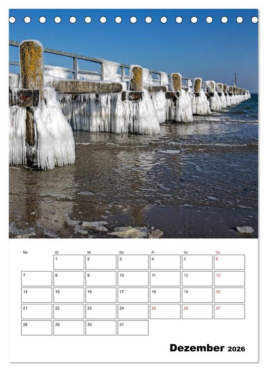 Produktbild: Ostsee. Urlaubsfeeling pur (Tischkalender 2026 DIN A5 hoch), CALVENDO Monatskalender