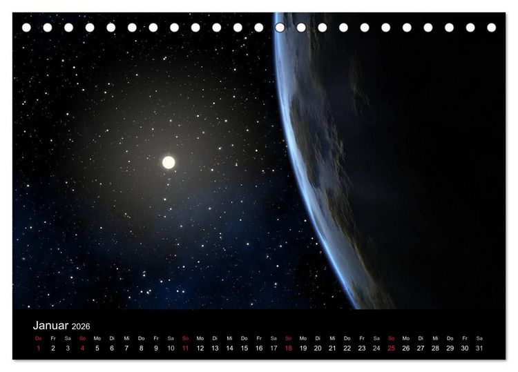Produktbild: Ferne Welten (Tischkalender 2026 DIN A5 quer), CALVENDO Monatskalender