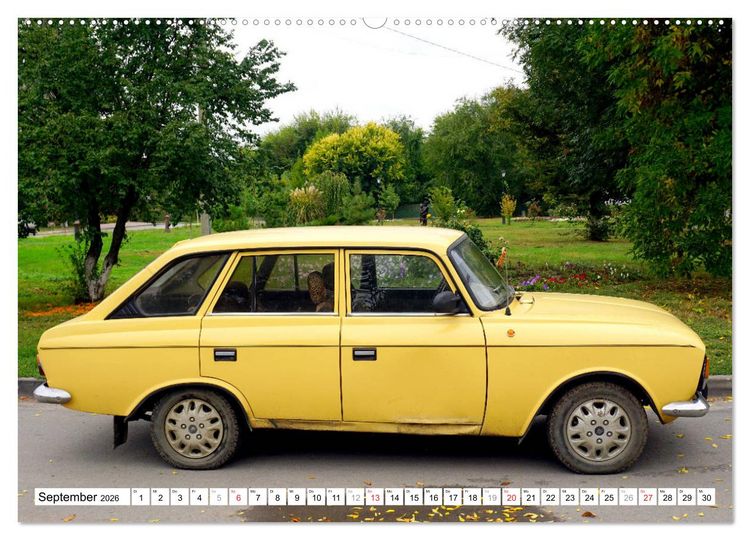 Produktbild: Sowjet-Mobile - Oldtimer der UdSSR (hochwertiger Premium Wandkalender 2026 DIN A2 quer), Kunstdruck in Hochglanz