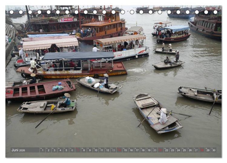 Produktbild: Menschen in Vietnam (Tischkalender 2026 DIN A5 quer), CALVENDO Monatskalender