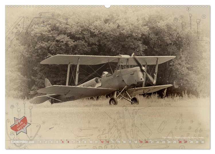 Produktbild: Aviatik Photocomposing 2026 (Wandkalender 2026 DIN A2 quer), CALVENDO Monatskalender