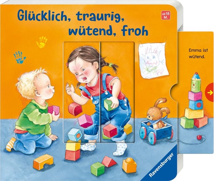 Produktbild: Gl&uuml;cklich, traurig, w&uuml;tend, froh