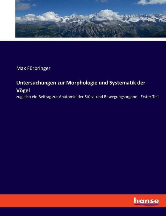 Produktbild: Untersuchungen zur Morphologie und Systematik der V&ouml;gel