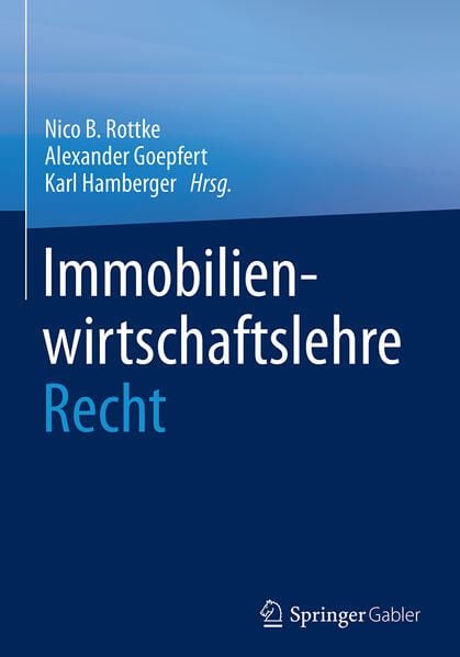 Produktbild: Immobilienwirtschaftslehre - Recht