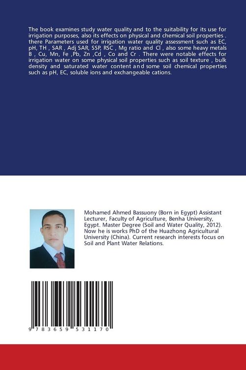 Produktbild: A Quality Irrigation Water and Its Effects On Soil Properties