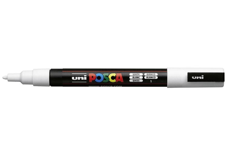 Produktbild: Faber-Castell Marker uni POSCA PC-3M wei&szlig;