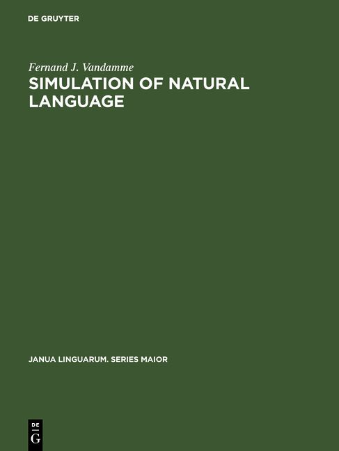 Produktbild: Simulation of natural language