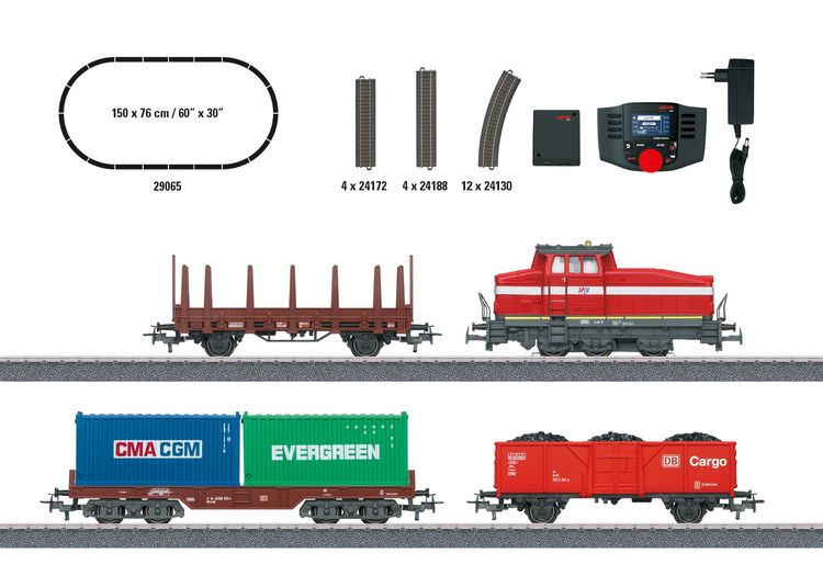 Produktbild: M&auml;rklin 29065 - H0 Digital-Startpackung Moderner Rangierbetrieb mit DHG 500