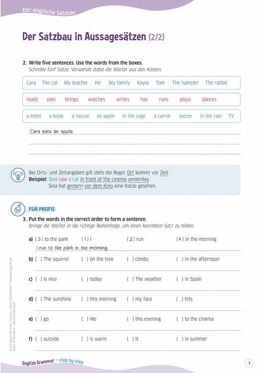 Produktbild: English Grammar &ndash; step by step