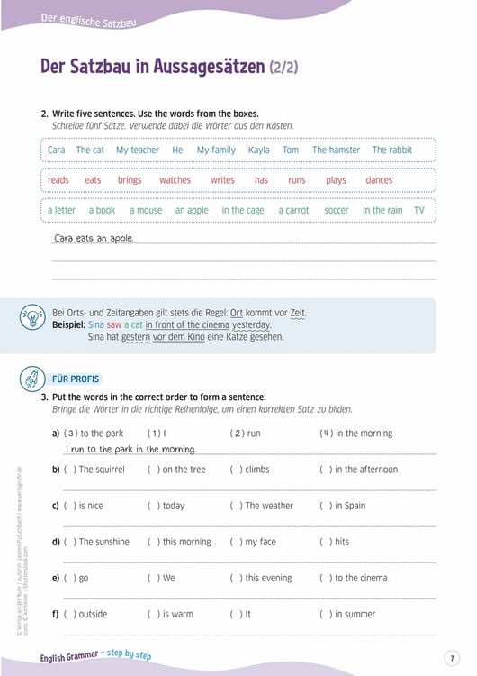 Produktbild: English Grammar &ndash; step by step