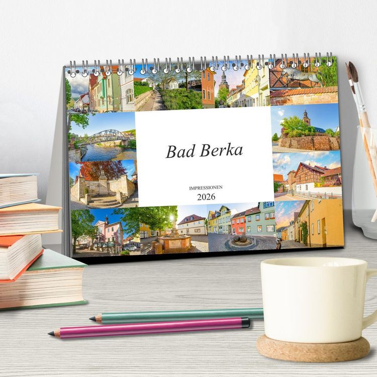 Produktbild: Bad Berka Impressionen (Tischkalender 2026 DIN A5 quer), CALVENDO Monatskalender