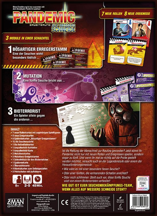Produktbild: Pandemic - Auf Messers Schneide