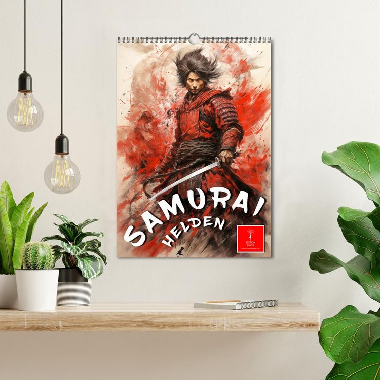 Produktbild: Samurai Helden (Wandkalender 2026 DIN A3 hoch), CALVENDO Monatskalender