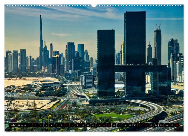 Produktbild: Dubai Panoramen (hochwertiger Premium Wandkalender 2026 DIN A2 quer), Kunstdruck in Hochglanz