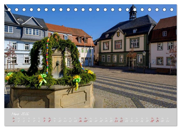 Produktbild: Th&uuml;ringer Wald Das Gr&uuml;ne Herz Deutschlands (Tischkalender 2026 DIN A5 quer), CALVENDO Monatskalender