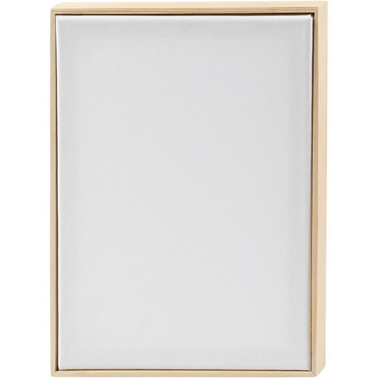 Produktbild: Creativ Company Gespannte Leinwand mit Rahmen, A4, Gr&ouml;&szlig;e 29,7x21 cm, 280 g, Wei&szlig;, 10 Stk