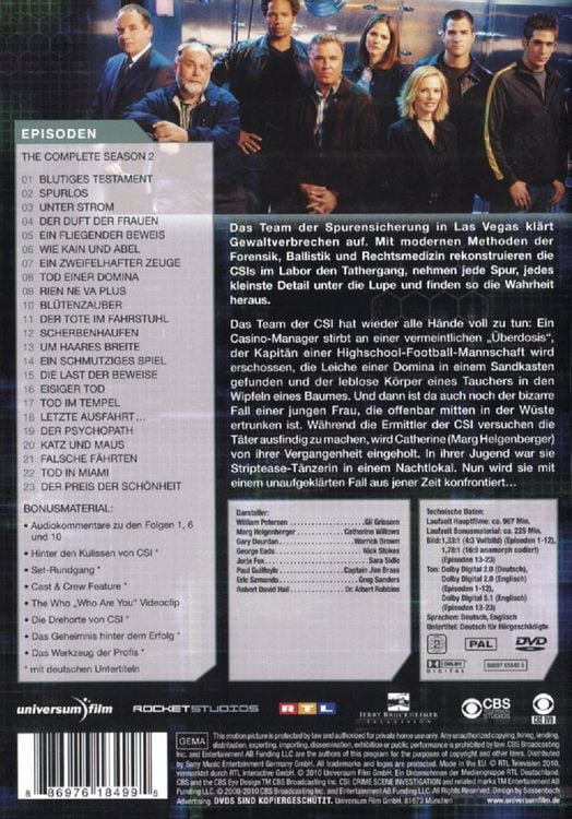 Produktbild: CSI - Season 2 [6 DVDs]