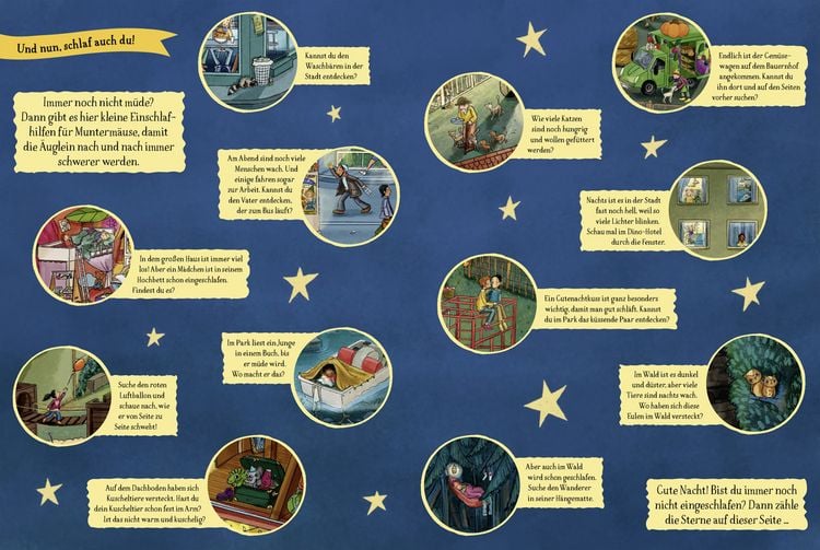 Produktbild: Sterne, Mond und Kuschelzeit. Unser gro&szlig;es Gute-Nacht-Wimmelbuch